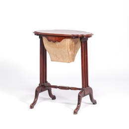 アンティーク家具 ソーイングテーブル ウォールナット 1900年代 VA1031
