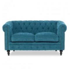 VCシリーズ 2人掛けソファ ブルー 布地 黒脚 VC2F264K