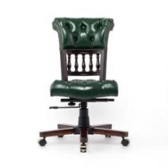 ヴィンセント オフィスチェア 回転いす アームレス グリーン 合皮 9001-M-OF-P91B