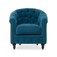 VINCENT(ヴィンセント) VLシリーズ 1人掛けソファ ブルー 布地 VL1F264K