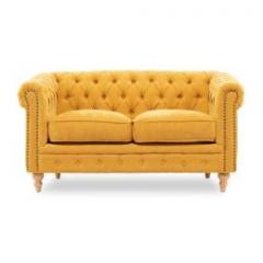 VCシリーズ 2人掛けソファ マスタードイエロー 布地 ナチュラルレッグ VC2F261N