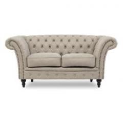 VJシリーズ 2人掛けソファ 2シート ライトグレー 合皮 VJ2P101K