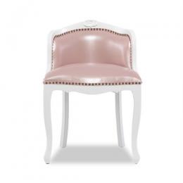 ロココ調 ドレッシングチェア バニティスツール ホワイトxパールピンク E6090-N-18P9