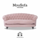 Mousofa モーソファ 3人掛けソファ シャーベットピンク 布地 NM3F237K