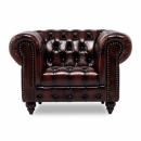 クラブマン 1人掛けソファ 1人用 アンティークブラウン 本革 VXB1LS7126