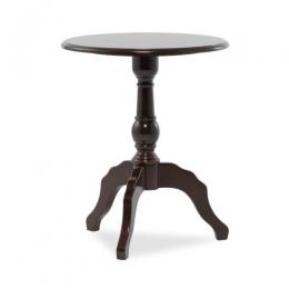 ロココ調 テーブル ラウンドテーブル サイドテーブル ブラウン 組立家具 E4032-5