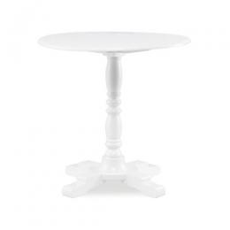 カフェテーブル ラウンド 丸型 ホワイト 木製 アジャスター付 組立家具 E4227-RN-18